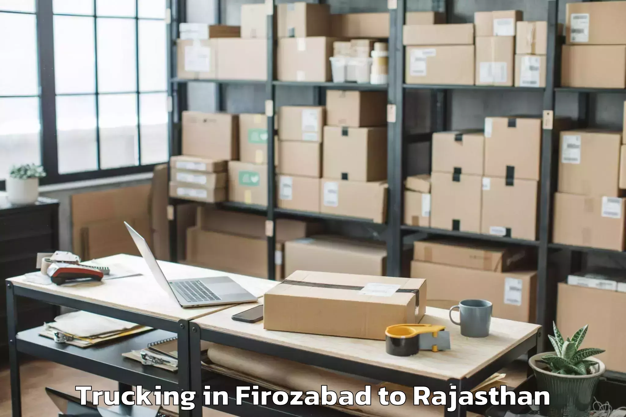 Reliable Firozabad to Sadulshahar Trucking